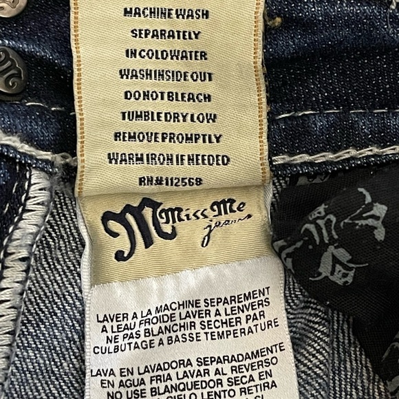 Size 27 Miss Me Distressed Bootcut low-rise Jeans JP4009-2 - Picture 10 of 10